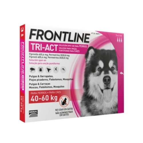 FRONTLINE TRI-ACT 40-60 KG. XL 6 PIPETAS